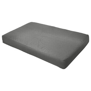 FRÖSÖN/DUVHOLMEN Seat cushion, outdoor, dark grey, 124x62 cm