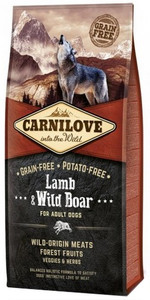 Carnilove Dog Food Lamb & Wild Boar Adult 12kg