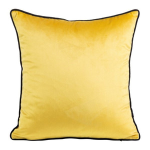Cushion Mel 40 x 40 cm, mustard/black
