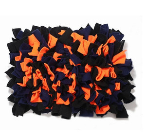 MIMIKO Pets Snuffle Mat for Dogs & Cats Large, black/dark blue/orange