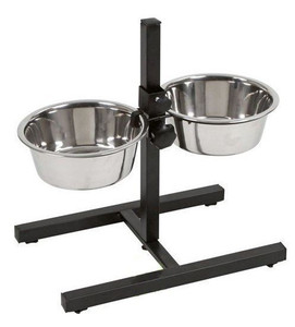 Barry King Adjustable Stand with 4.7L Bowls for Dogs