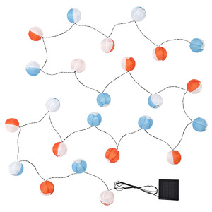 SOLVINDEN LED lighting chain with 24 lights, outdoor solar-powered/globe multicolour