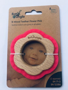 Bo Jungle B-Wood Teether Flower Pink