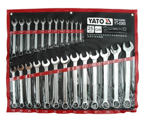 Yato Combination Wrench Set satin 25pcs 6-32mm