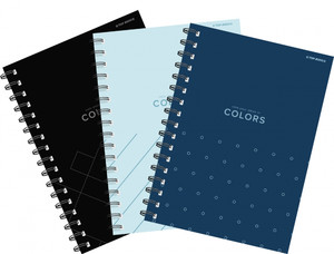 Spiral Notebook A6 80 Sheets Squared 10pcs, assorted