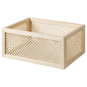 VÄLTNING Box, natural, 25x35x15 cm