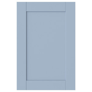 SANNIDAL Door with hinges, blue, 40x60 cm