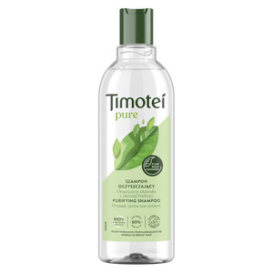 TIMOTEI Purifying Shampoo for Normal to Greasy Hair 95% Natural 400 ml