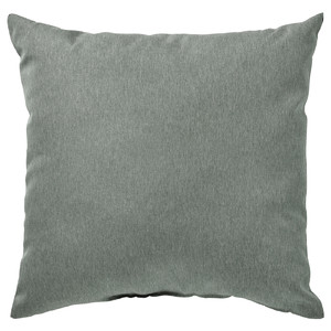 KÄRLEKSGRÄS Cushion, green, 40x40 cm