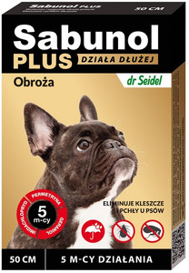 Sabunol Plus Anti-flea & Anti-tick Collar for Dogs 50cm