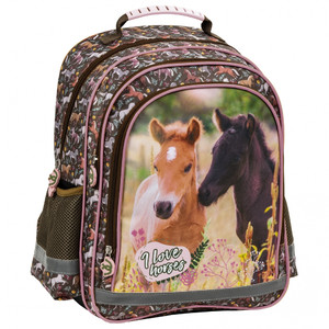 School Backpack 28x37x13 Horses