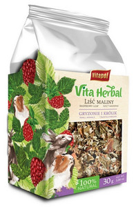 Vitapol Vita Herbal Complementary Food for Rabbits & Rodents Raspberry Leaves 30g
