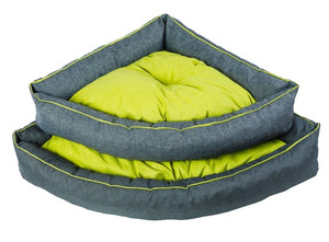 Diversa Dog Bed Corner M, grey-yellow