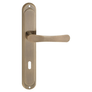 Door Handle Gato Sydney 72mm, brass/patina