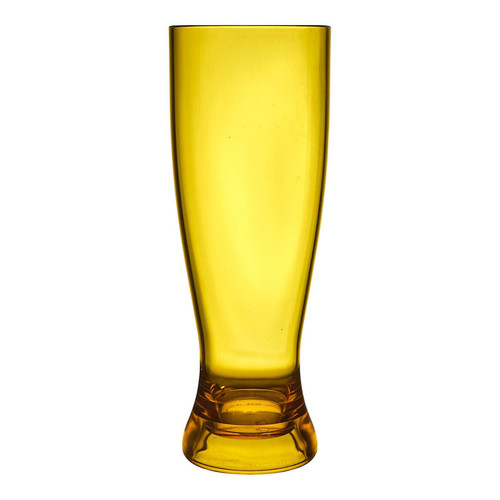 Plastic Beer Glass 720ml, yellow