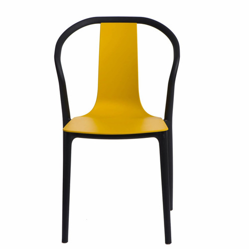 Chair Bella, black/yellow