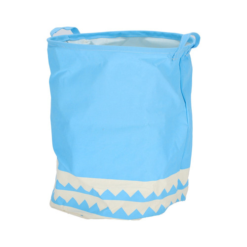 Foldable Toy Bag Basket 40cm, blue