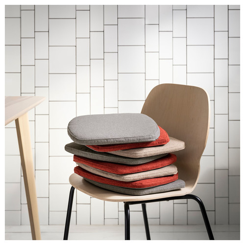 ÄLVGRÄSMAL Chair pad, grey