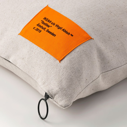 MARKERAD Cushion cover, beige, 40x65 cm