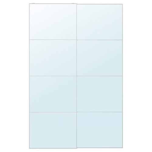 AULI Pair of sliding doors, mirror glass, 150x236 cm
