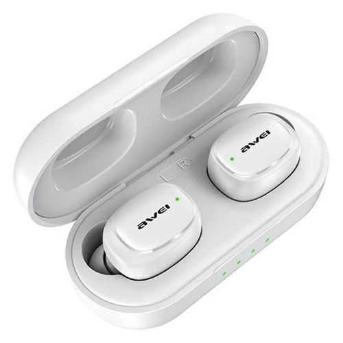 AWEI Headphones Earphones Bluetooth 5.1 T13 Pro TWS, white