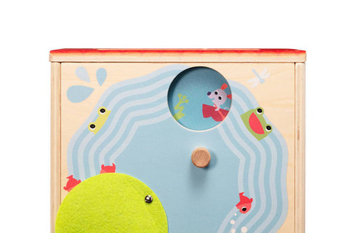LILLIPUTIENS Wooden Activity Cube - Farm 12m+