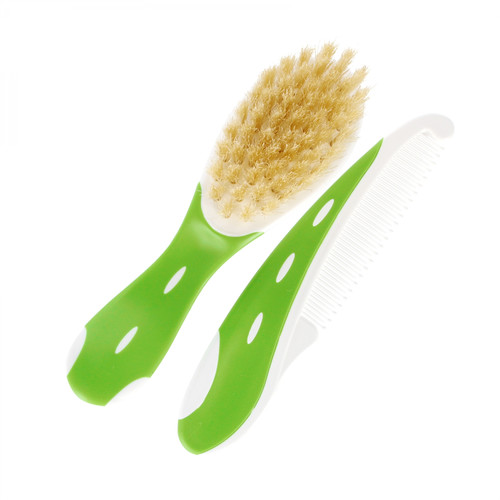NUK Baby Brush with Comb, green