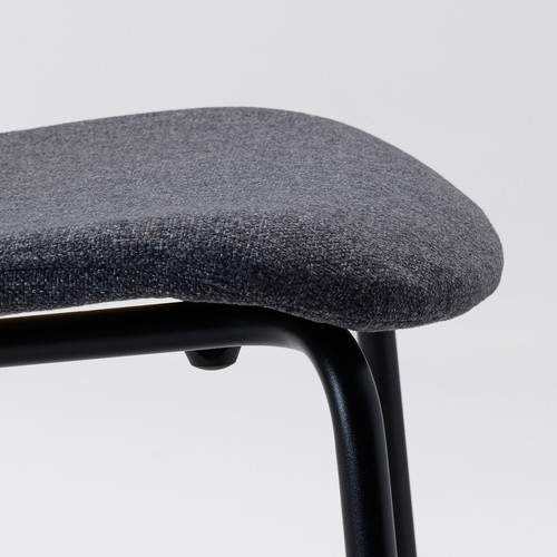 KARLPETTER Chair, Gunnared medium grey/Sefast black
