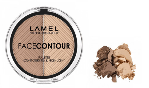 LAMEL Face Contour Palette Contouring & Highlight 401 6g