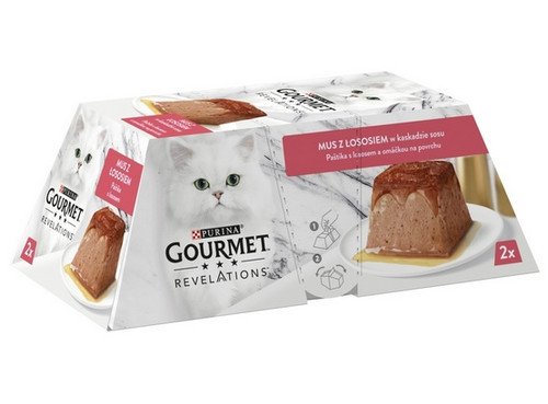 Gourmet Revelations Mousse with Salmon Wet Cat Food 2x57g