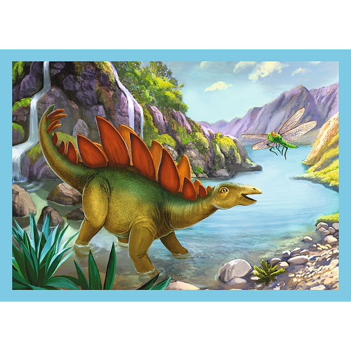 Trefl Children's Puzzle Unique Dinosaurs 4in1 3+