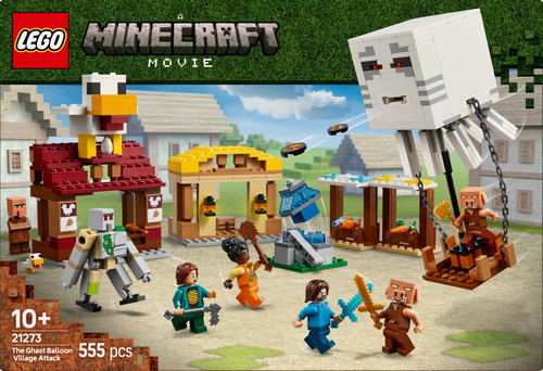 LEGO Minecraft The Ghast Balloon Village Attack 10+