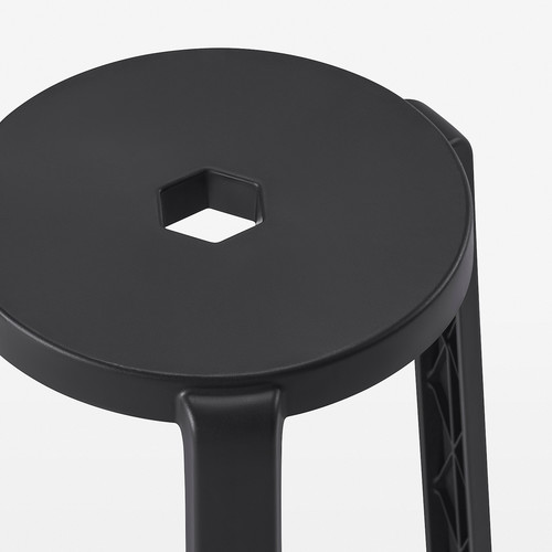 IBBARBO Stool, dark grey