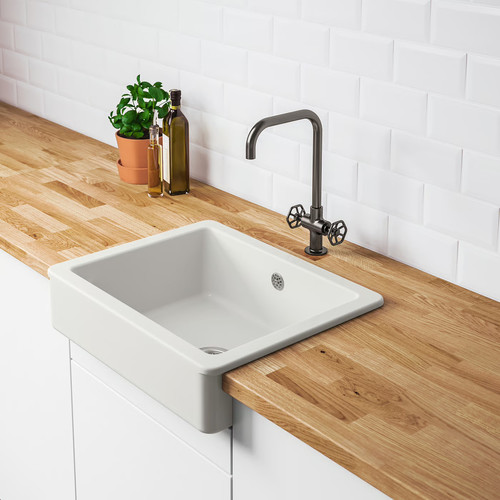 HAVSEN Sink bowl with visible front, white, 62x48 cm