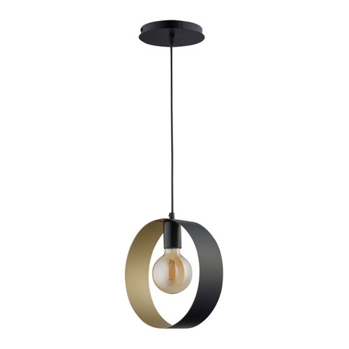 Pendant Lamp Happy E27, black/gold