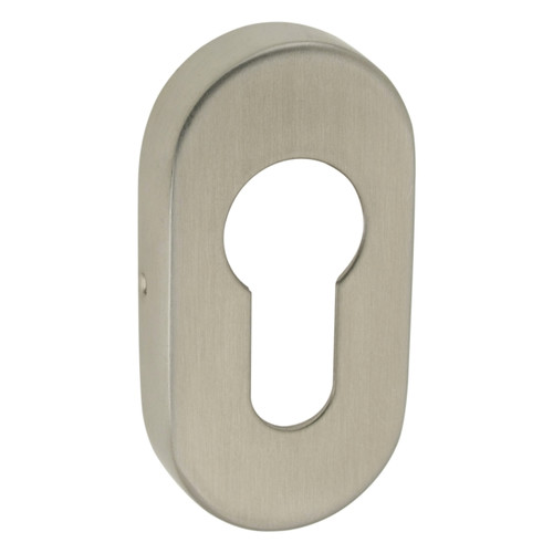 Door Escutcheon, oval, inox