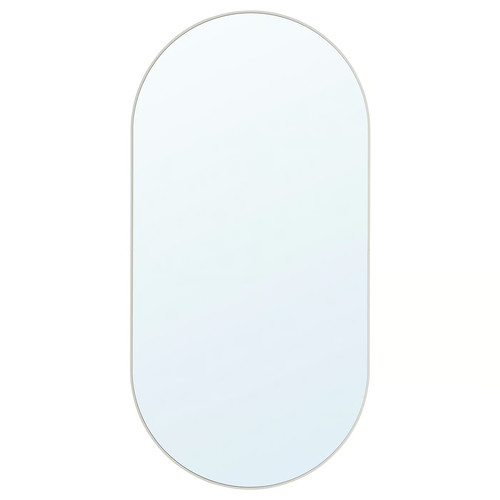 LINDBYN Mirror, white, 60x120 cm