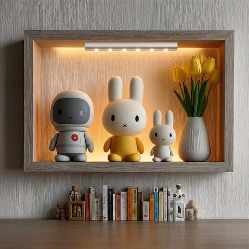Under-cupboard kitchen Lamp with Motion Sensor 6LED Longitudinal MCE123 5xAAA