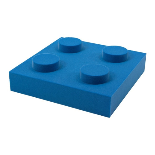 Decorative Wall Panel Building Blocks 250 x 250 x 70 mm, blue