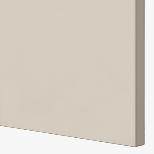 METOD Base cabinet with shelves, white/Havstorp beige, 60x60 cm