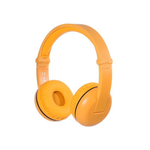 BuddyPhones Headphones Bluetooth Play Safari, yellow