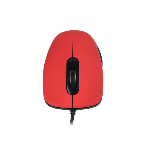 Modecom Wired Optical Mouse M10S SILENT, red