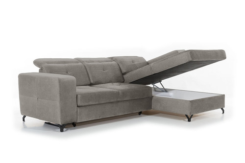 Corner Sofa-Bed Right Belavio Belavio Mini Crown 4 Taupe