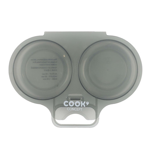 Silicone Microwave Egg Poacher, grey