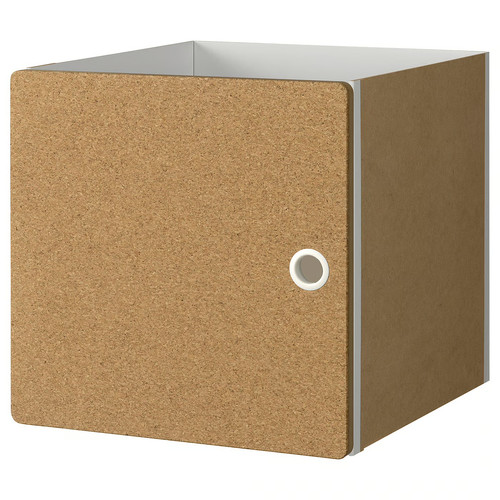 KALLAX Insert with door, cork, 33x33 cm