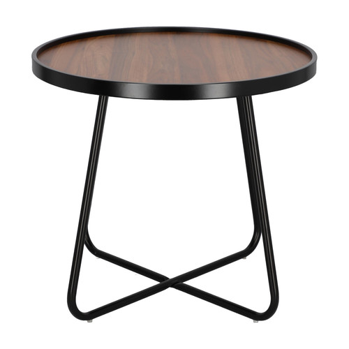 Coffee Table Tamsai 60cm, walnut/black
