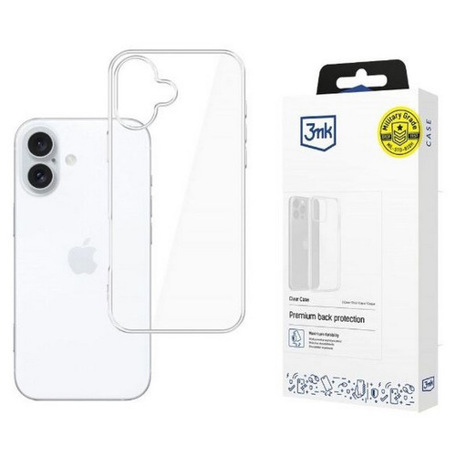 3MK Clear Phone Case iPhone 16 6,1, clear