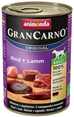 Animonda GranCarno Adult Beef & Lamb Wet Dog Food 400g