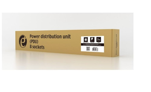 Gembird Power Distribution Unit, 8 Schuko Sockets EU, 1U, 16A, 3m
