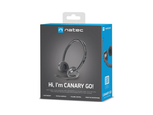 Natec Headset Canary Go, black